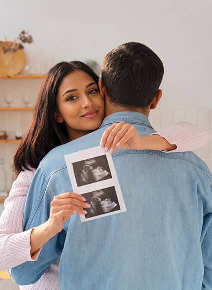 Successful fertility journey at the best IVF centre in Noida with ultrasound report